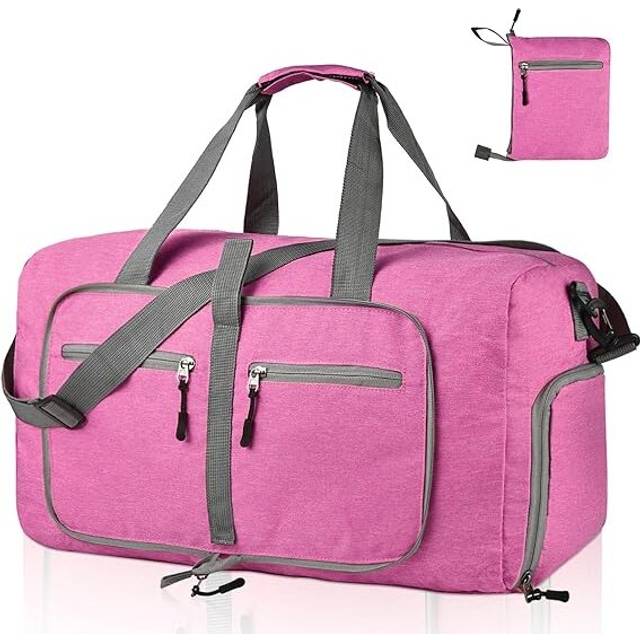 Travel Duffle Bag for Men - Foldable Duffel Bag with Shoes Compartment - Overnight Bags Waterproof & Tear Resistant