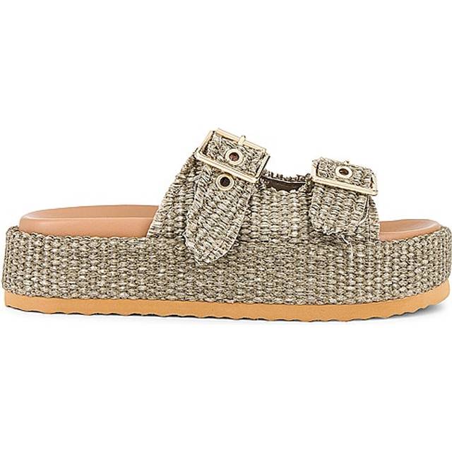 Steve Madden kvinnors Karrigan Slide Sandal, Oliv, 40 EU