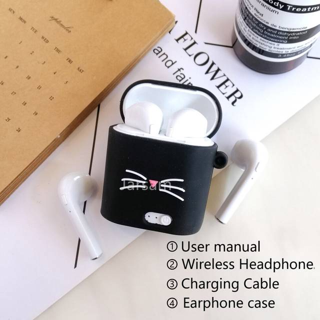 (a-blackbeard) TWS Bluetooth Earphone For All Smart Phone Sport Earphones Stereo Earbud Wireless Headphones In-ear