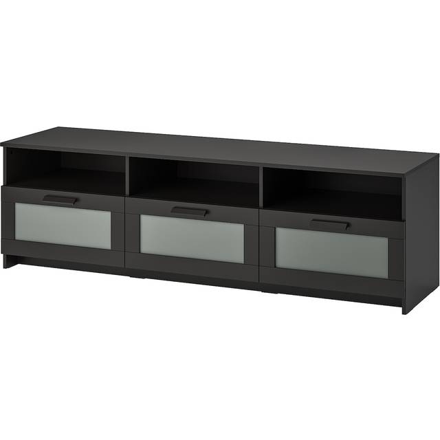 BRIMNES Tv-bänk, svart, 180x41x53 cm