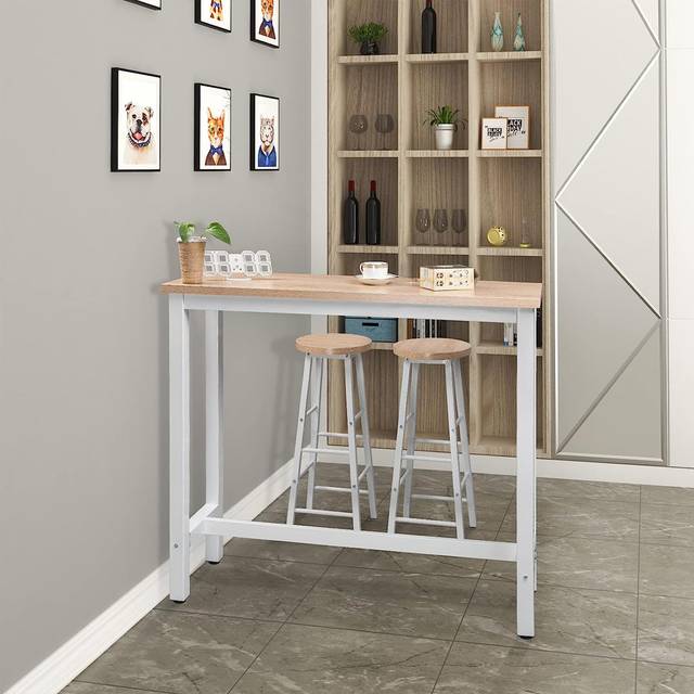 Dequinton Rectangular 120cm L x cm W Dining Table - Light Oak (H100  x L120 x W40cm)