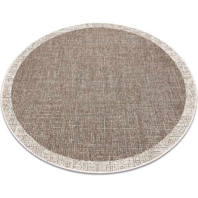 Elijia Taupe Indoor/Outdoor Rug (Round 120cm)
