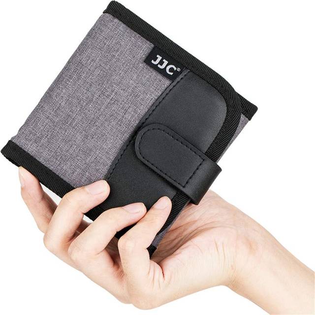 3 Pockets Camera Filter Case for Filter Up to 82mm (fits 82mm 72mm 67mm 62mm 58mm 55mm 52mm 49mm 46mm 43mm 40.5mm 37mm) with Microfiber Clea