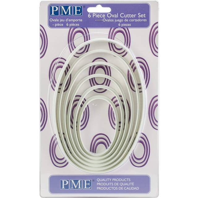 PME Oval cutters, for cake Decorating, Set of 6