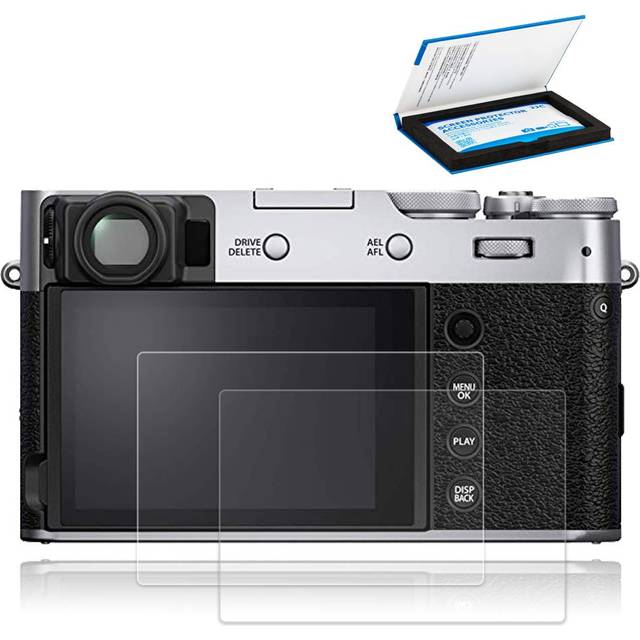 JJC LCD Protective Film Set of 2 Compatible with Fujifilm FUJI X100VI X100V XT4 XE4 Thin High Transmittance High Hardness Lens Cloth Included X-M5