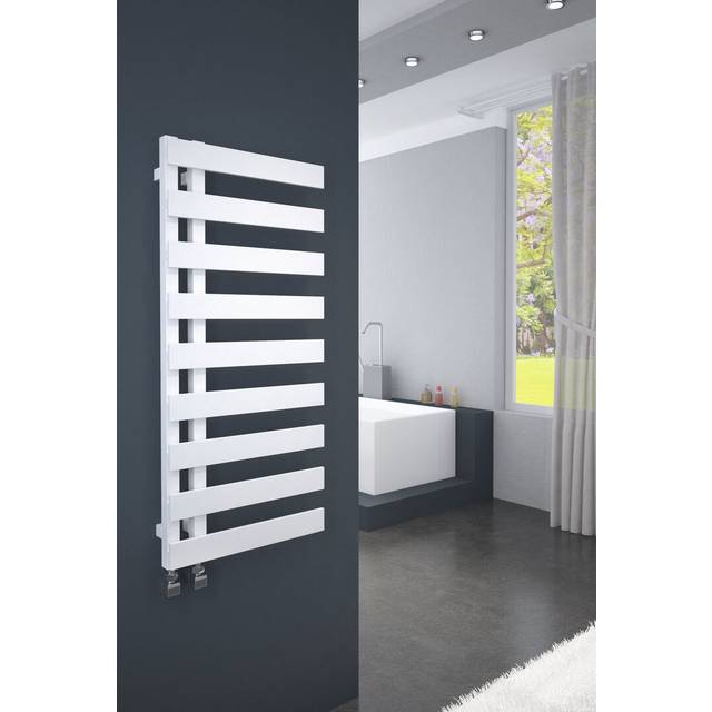 Hennigan Vertical Flat Panel Tower Rail - White (80cm H x 50cm W x 7cm D)