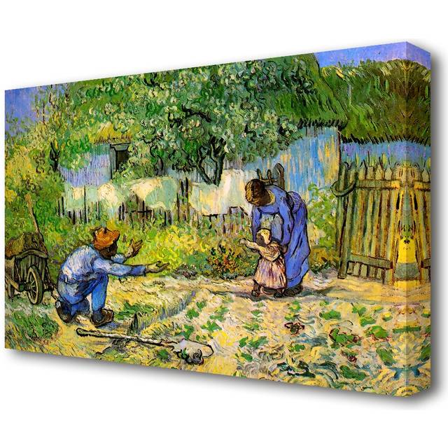 'First Steps' by Vincent Van Gogh Oil Painting Print on Wrapped Canvas (35.6 cm H x 50.8 cm W)