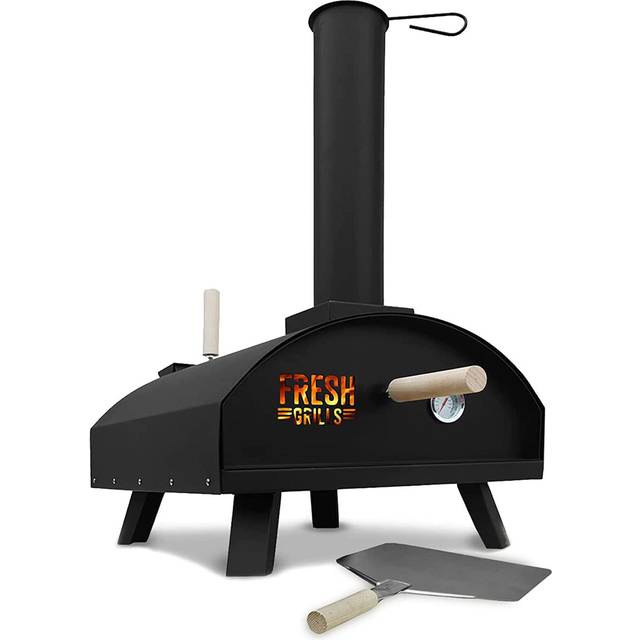 MonsterShop Fresh Grills Classic Outdoor Pizza Oven - Black - 75 x 44 x 79cm