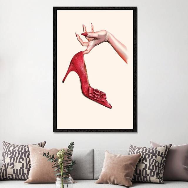 Oh My Shoe by Katerina Pashegor - Graphic Art on Canvas (152.4cm H X 101.6cm W)
