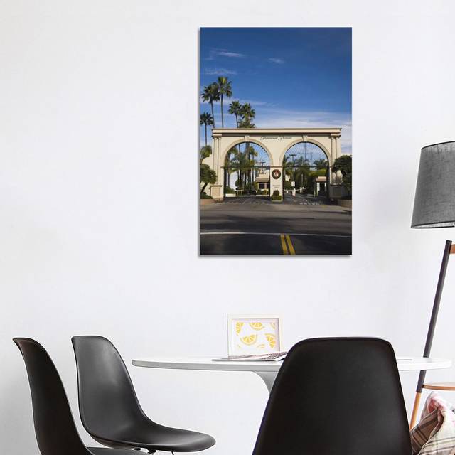 Entrance Gate to a Studio, Paramount Studios, Melrose Avenue, Hollywood, Los Angeles, California, USA by Panoramic Images - Wrapped Canvas Art Prints (101.6 cm H x 66.04 cm W)