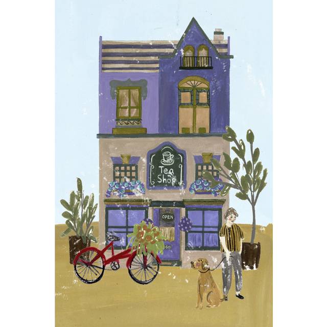 Local Cafe I by Melissa Wang - Wrapped Canvas Painting (122cm H x 81cm W)