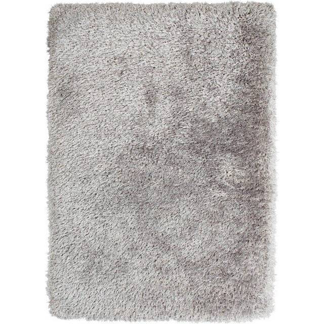 (60x120cm) Montana Shaggy Rugs in Silver Small Large Thick Soft Plain Pile Luxury Mats