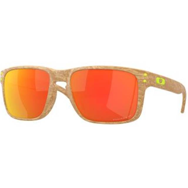 Oakley Man OO9102 HOLBROOK 9102Y8 Sunglasses O_matter Beige Red Squared Polarized Prizm