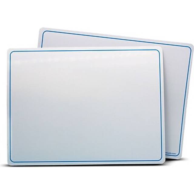 "Flipside Products Magnetic Dry Erase Learning Mat  Two-Sided Plain  9"""" x 12""""  Pack of 24"