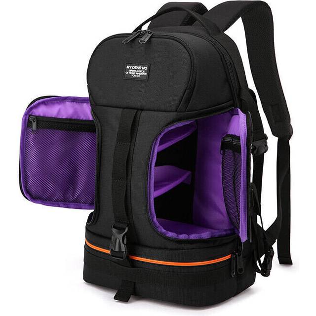 (Purple) Light Pro Sling Bag Shoulder Cross Waterproof Water-resistant with Rain Cover for Canon for Nikon for Sony SLR DSLR Camera Tripod Lens