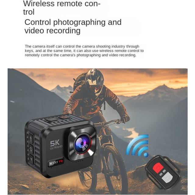 5K 30FPS HD Portable Mini Action Camera with Wifi 1.54-Inch Screen 160 Wide-Angle Action Video Recorder LP68 Waterproof