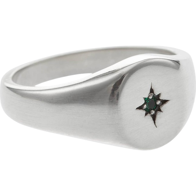 Serge Denimes Mens Silver (silver) Envy Sterling Signet Ring P - silver (Silver)