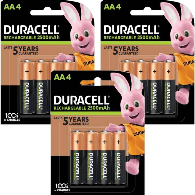 12pc Duracell Rechargeable Ultra AA Batteries - 3 x 4pk Batteries