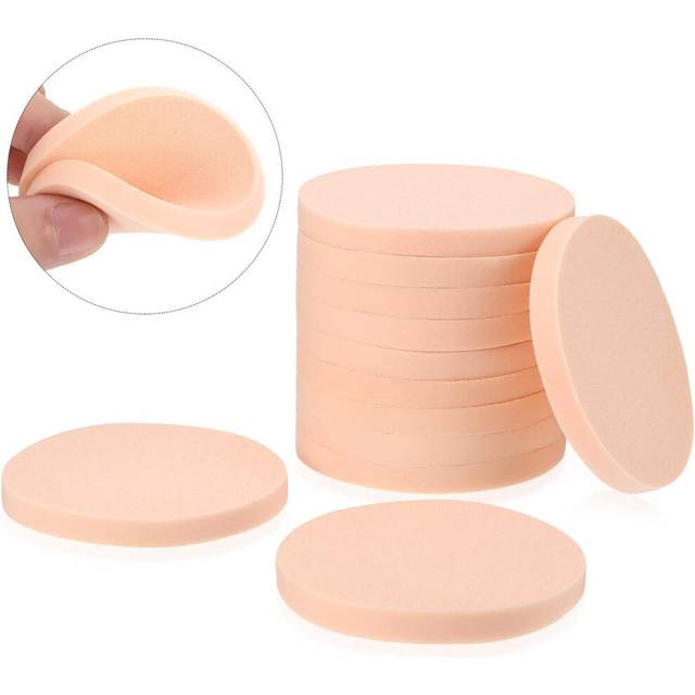 12 Packs Face Paint Sponge Set Make-up Sponge Round Sponge Puff One Size Adult Unisex Foam Sponges (Style