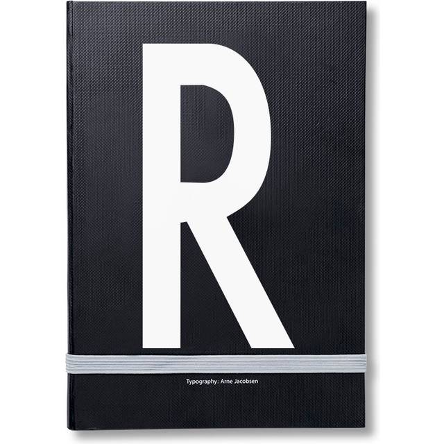 Design Letters Design Letters personlig anteckningsbok R - Svart