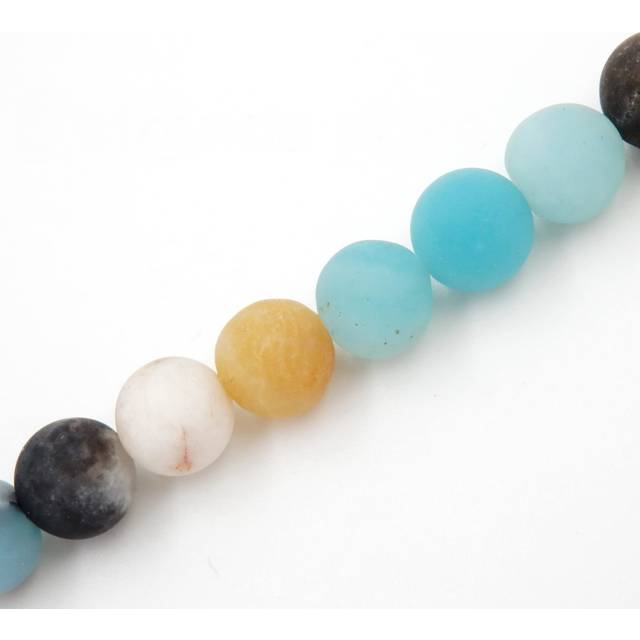 Matte Gemstone Beads for Jewelry Making  Sold per Bag 5 Strands Inside