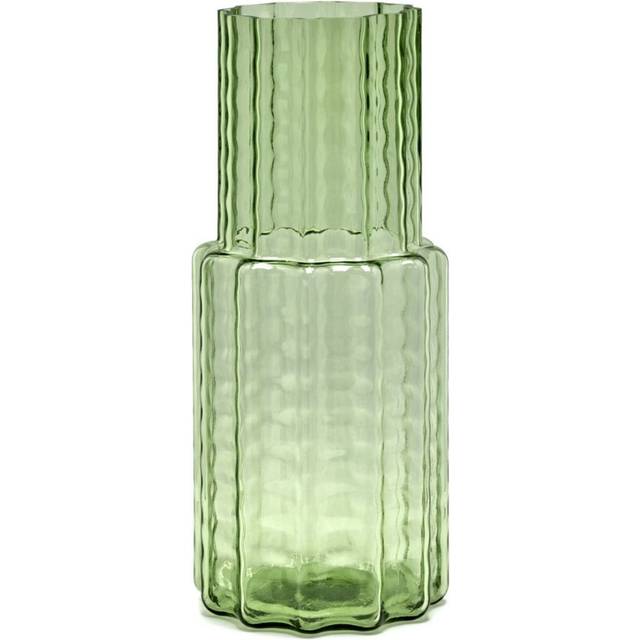 Serax Waves 05 vas Ø16x35 cm Green-clear - Grön