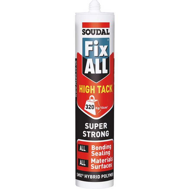 Soudal Fix All High Tack Adhesive & Sealant 290ml in White