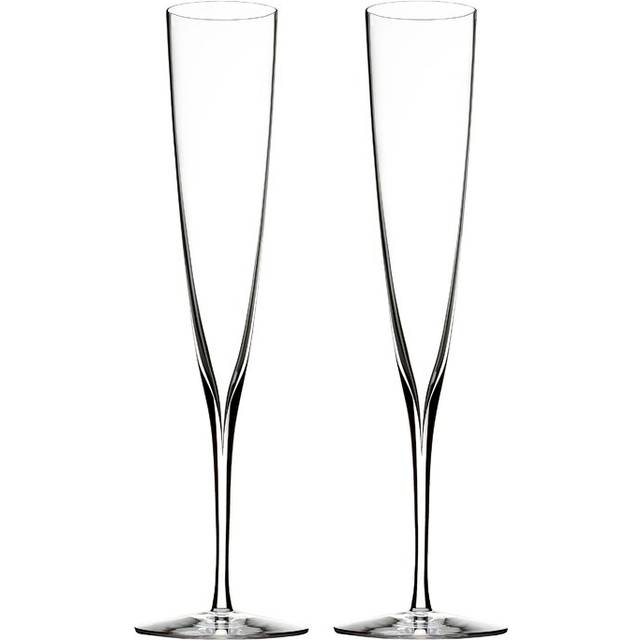 Waterford Crystal Elegance Glass Champagne Trumpets, 170ml, Set of 2, Clear