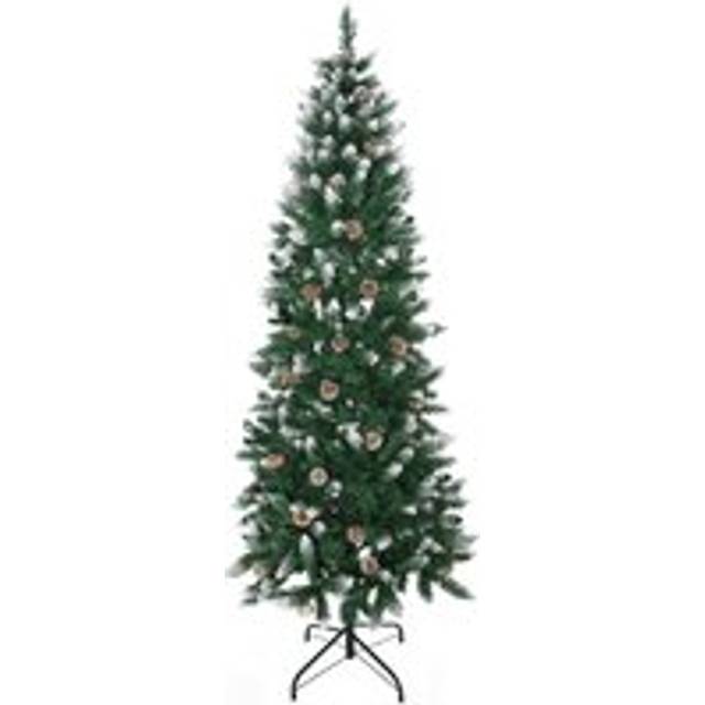 HOMCOM Christmas Tree Snow Dipped Slim 6' | TJ Hughes