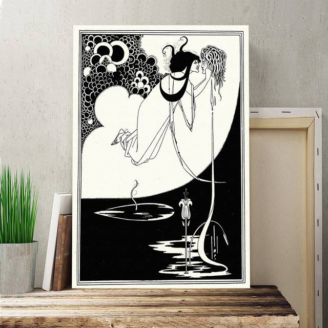 'The Climax' by Aubrey Beardsley Painting Print on Canvas (76cm H x 50cm W)