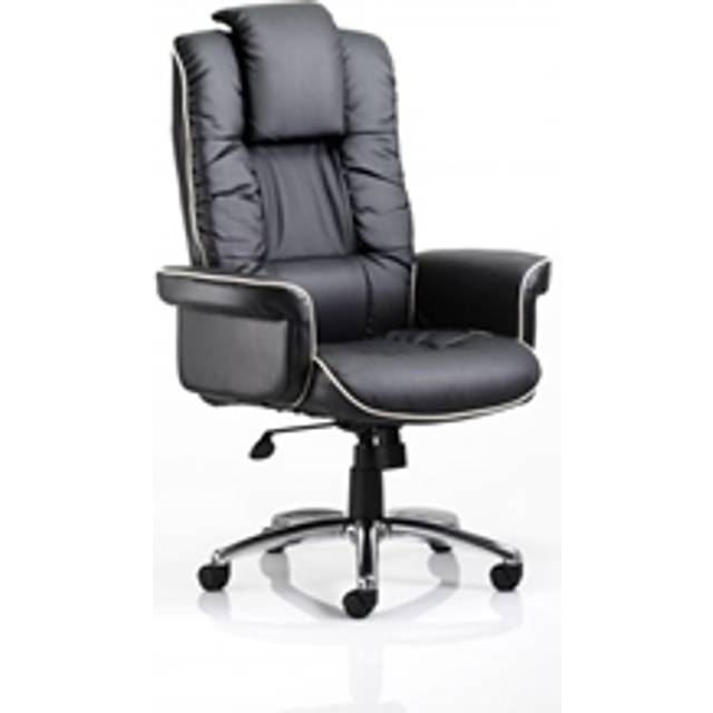 Chelsea Executive Chair Black Bonded Bonded Leather With Arms -