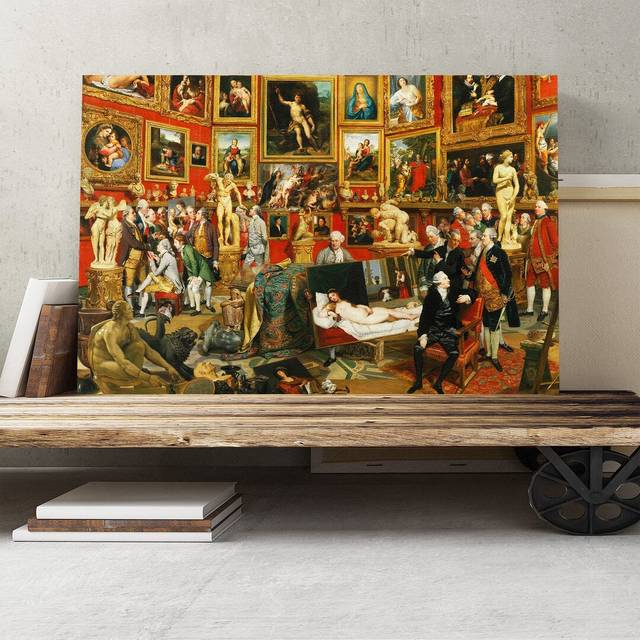 'Tribuna of the Uffizi' by Johann Zoffany Painting Print on Canvas (40cm H x 60cm W)