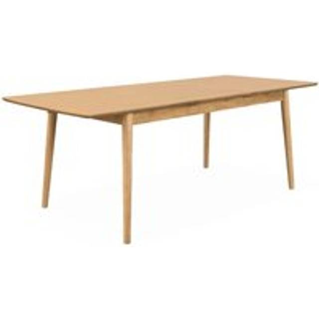 6 to 8-seater extendable rectangular dining table, Lina, Natural, 210x90x75 cm
