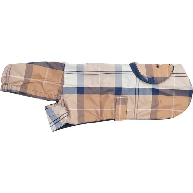 Barbour Primrose Hessian Logo-embroidered Tartan-print Packable Dog Coat M