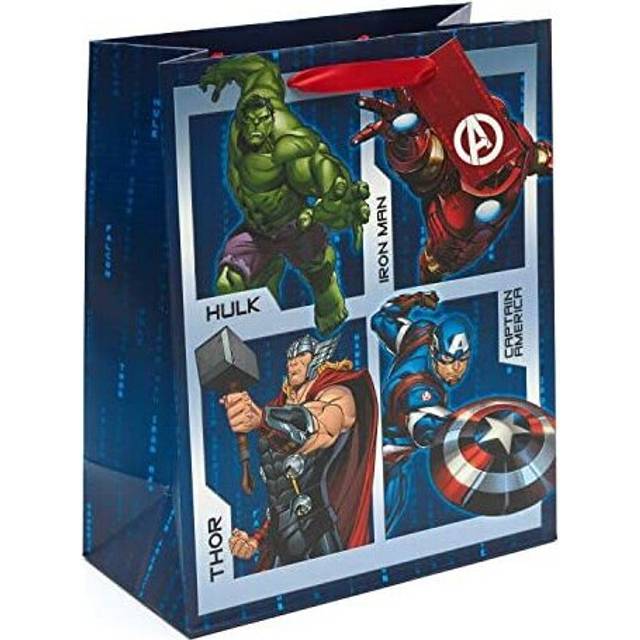 UK Greetings Avengers Birthday Gift Bag - Large Gift Bag - Birthday Gift Bag Boys