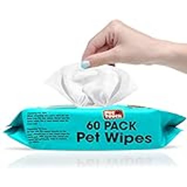 Dog Wipes All Purpose Cleaning Pet Wipes for Dogs Cats Puppies Alcohol Free (1 Pack of 60 Wipes )