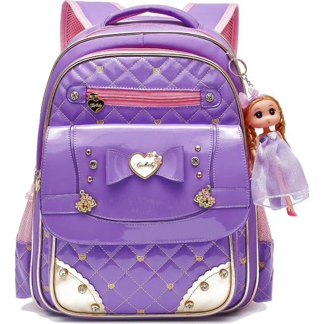 Backpack for Girls, Waterproof Kids Backpacks School Bag Toddler Bookbags Cute Travel Daypack (Small, A-Purple)