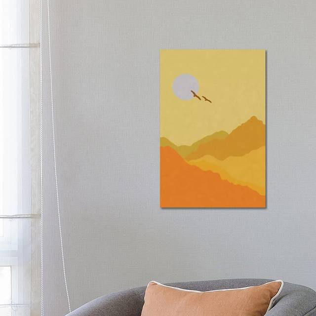 Shades of Desert by Alisa Galitsyna - Wrapped Canvas Graphic Art (66.04 cm H x 45.72 cm W x 1.91 cm D)