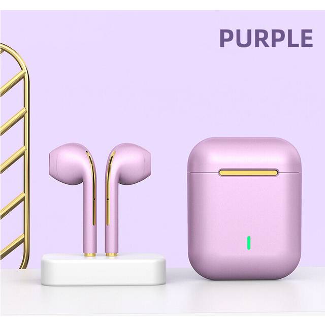 (a-purple) TWS J18 Handfree Bluetooth Headphones Wireless Sports Earphones Stereo Earbuds Gaming Headsets For Iphone Xiaomi Samsung Huawei