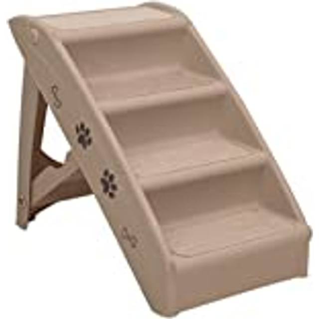vidaXL Hopfällbar hundtrappa brun 62x40x49,5 cm