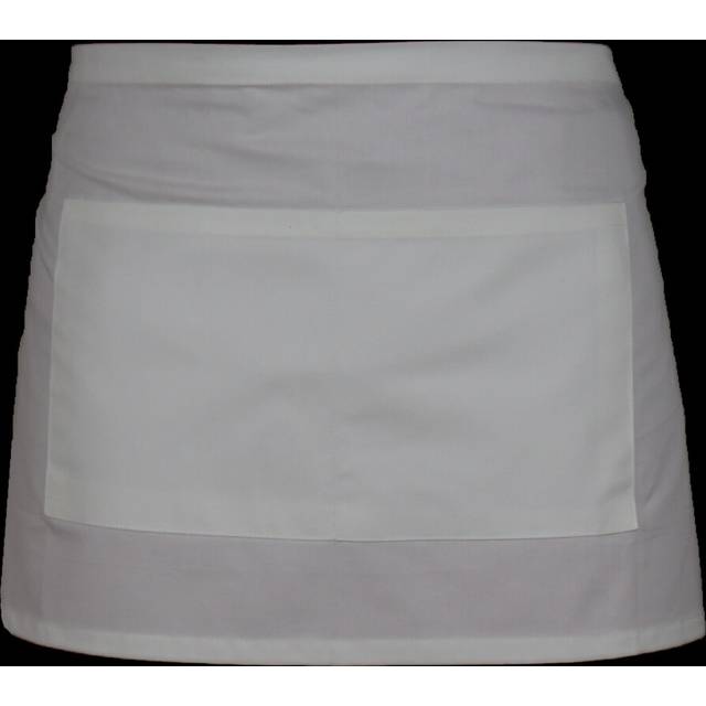 (Off White) Waist Apron Waitress Cafe Restaurant Half Apron UK
