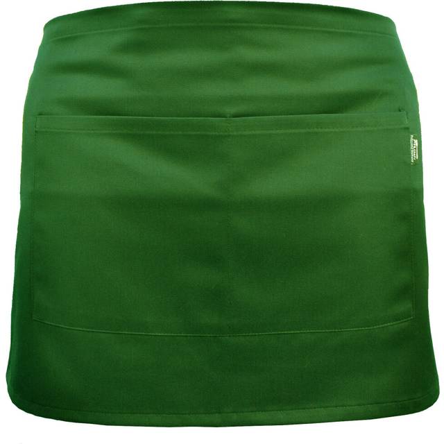 (Dark Green) Waist Apron Waitress Cafe Restaurant Half Apron UK