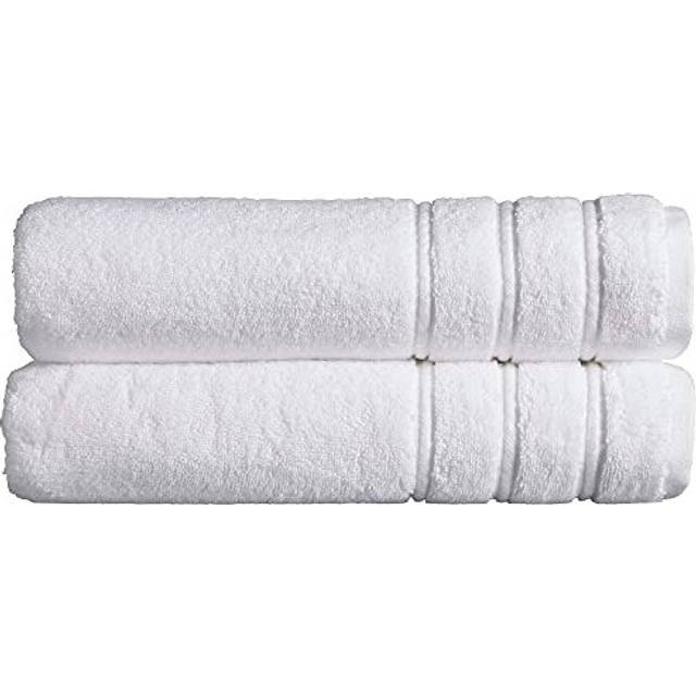 'Antalya' 100% Turkish Cotton 2 Piece Luxury Bath Sheet Set - White - One Size