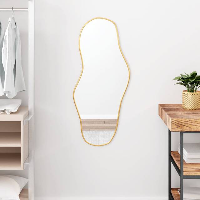 Vidaxl - Wall Mirror Gold 90x40 cm