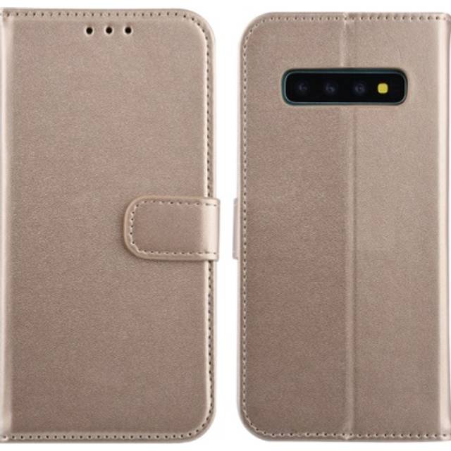 Plånboksfodral Samsung Galaxy S10+ (S10 Plus) Guldfärgad