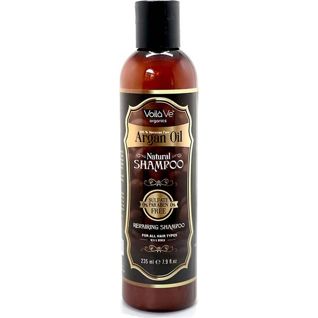 VoilaVe Moroccan Argan Oil Shampoo - Moisturizing Shampoo for Damaged Colored Treated Weak Hair & Dry Scalp Care - Argan Oil for Hair Growth Shampoo f