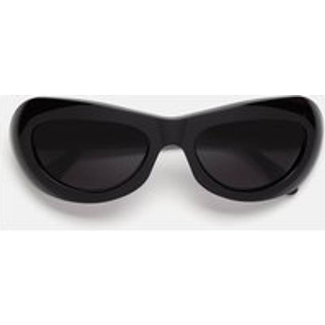 Marni Unisex Field Of Rushes Black YJS Sunglasses Acetate Black Grey Geometric Normal