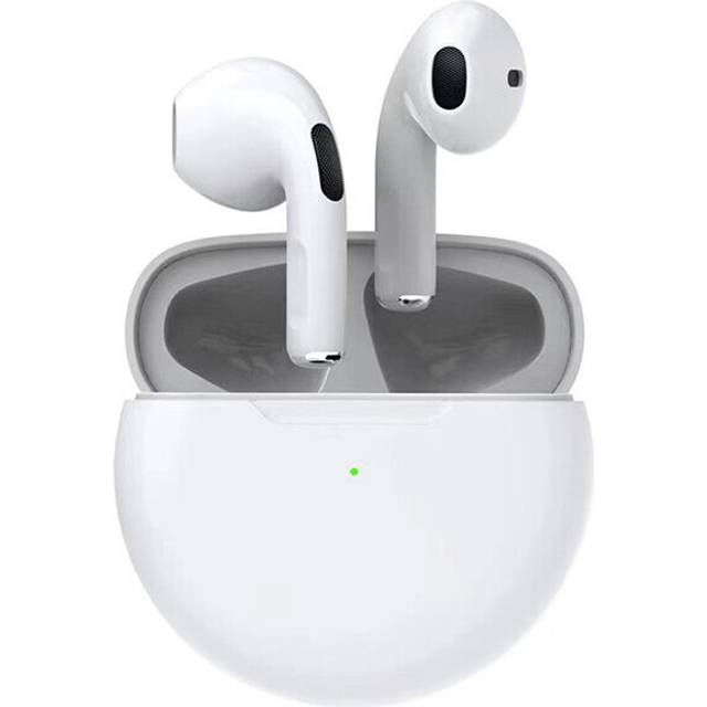 (a-02) Pro 6 TWS Wireless Earphones Bluetooth Headphones Fone Bluetooth Earbuds Sports Headset with Mic for iPhone Xiaomi Samsung