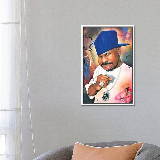 DJ Screw - Print on Canvas - White Framed (66.04 cm H x 45.72 cm W)