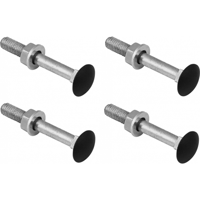 4x hinge screw lock screw threaded screw with nut and washer 6 - 8